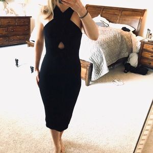 Little black midi dress